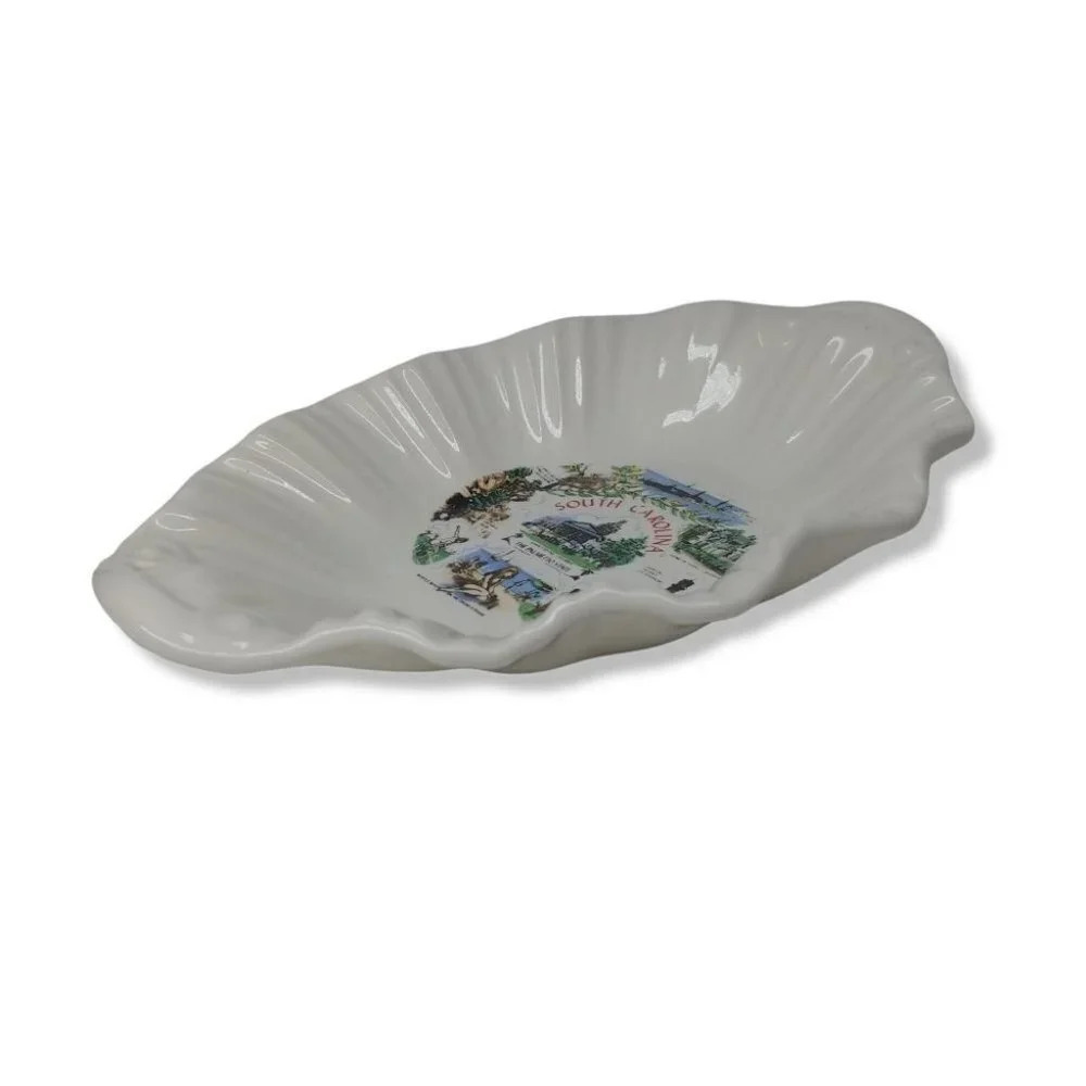 South Carolina Tourist Souvenir Small Candy Dish White